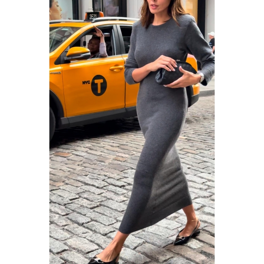 J.Crew Spring Street Long-Sleeve Cashmere Sweater Dress